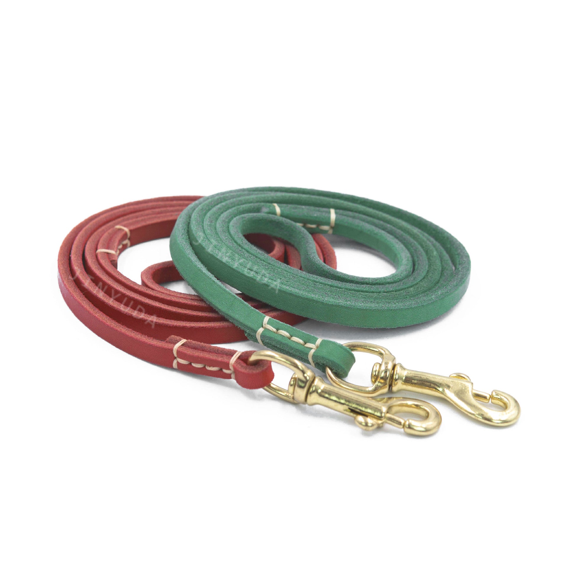 Genuine Top‑Grain Leather Dog Leash