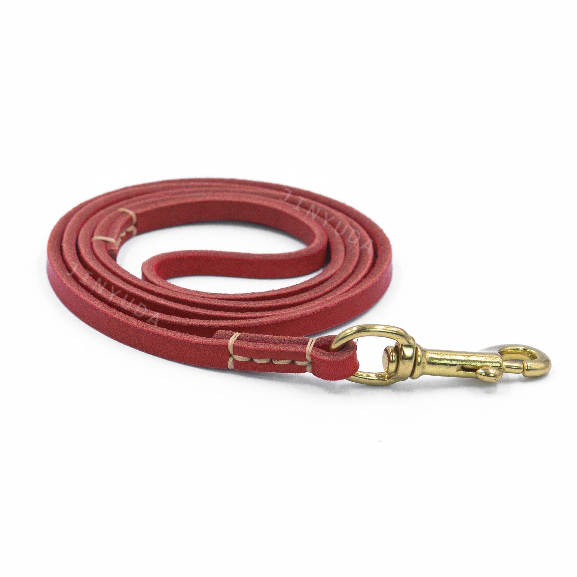 Genuine Top‑Grain Leather Dog Leash