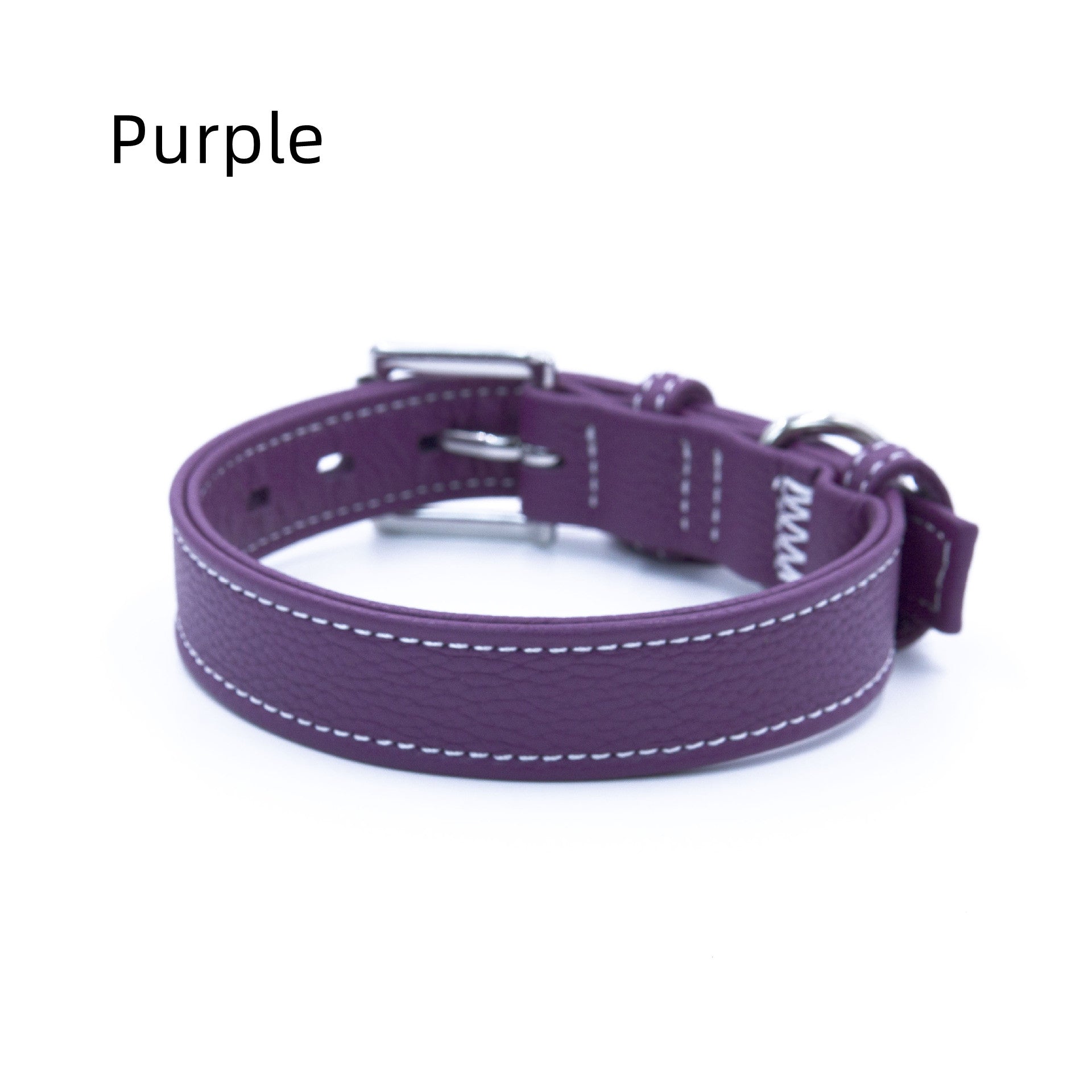 Genuine Leather Dog Collar Adjustable Pet Collar for Small Medium Large Dogs heavy duty No-pull dog collar For daily dog walking