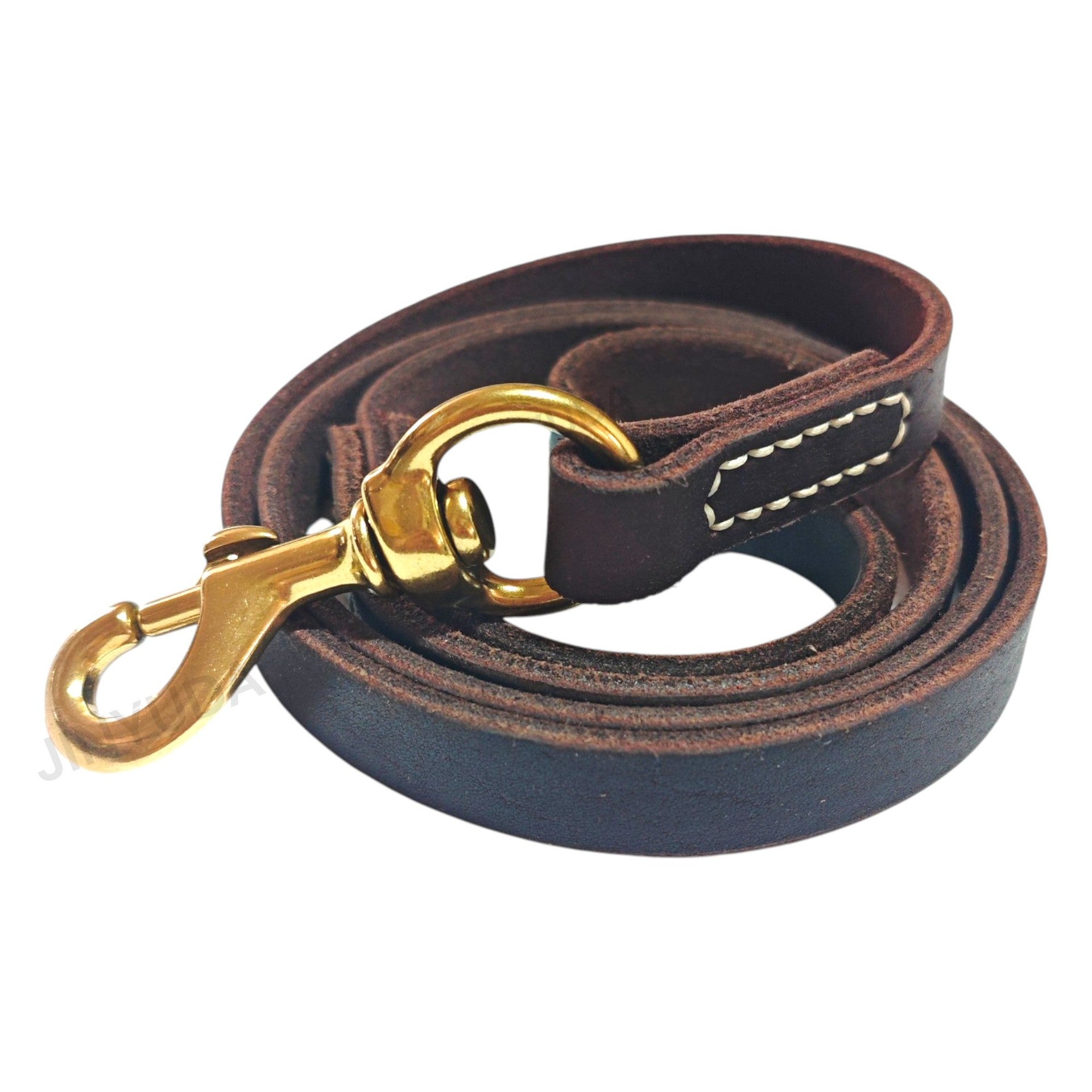 classic Genuine Leather Dog Leash Heavy Duty Soft Real Leather Puppy walking Leash for Small Medium Large Dogs
