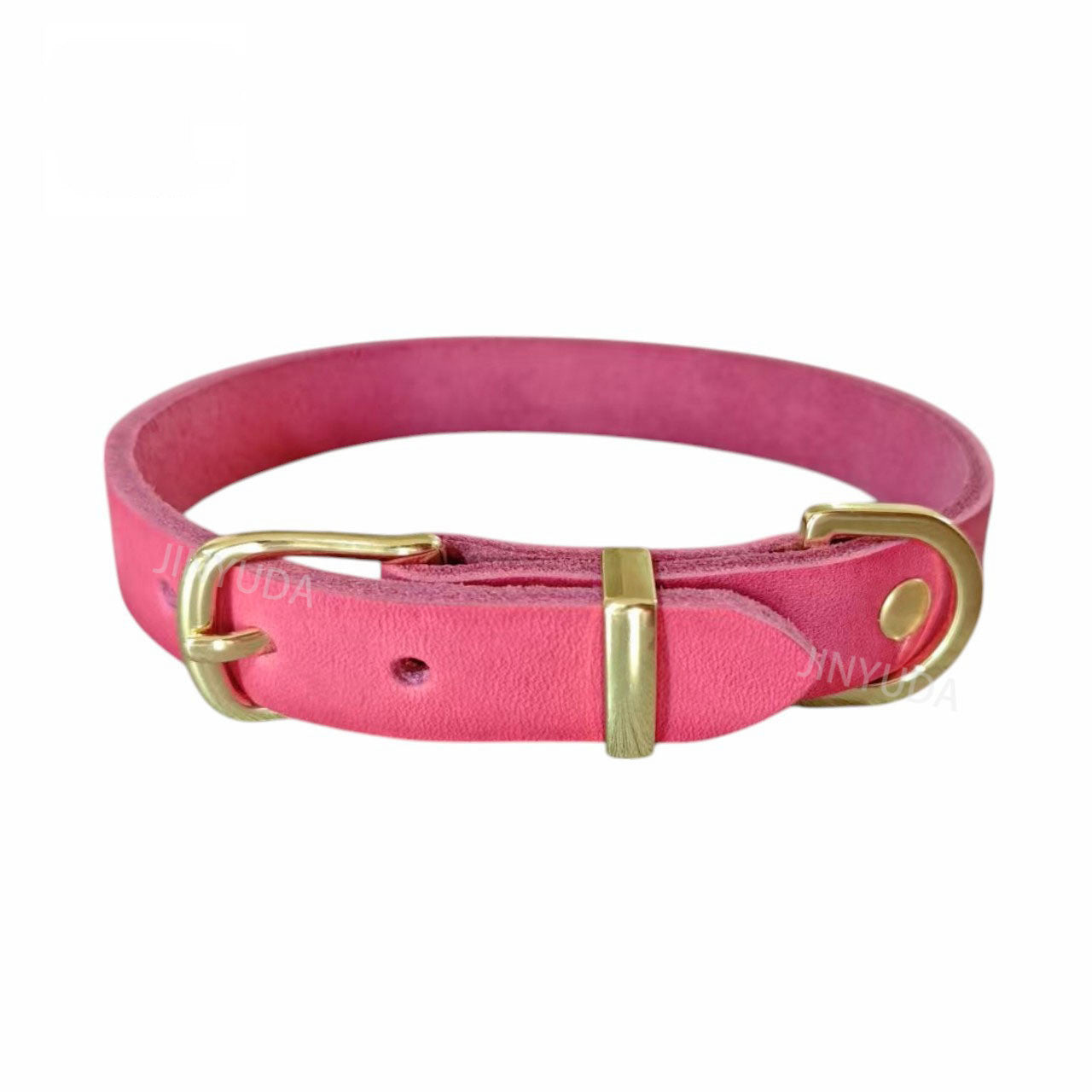 Classic Genuine Leather Dog Collar Adjustable heavy duty Full Grain Real Leather Pet Collar for Small Medium Large Dogs