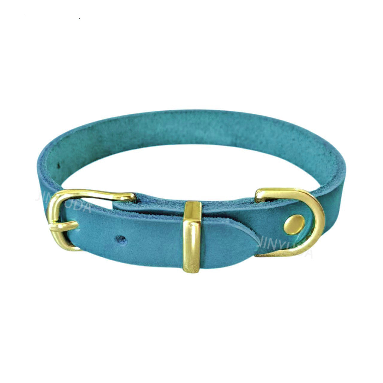 Classic Genuine Leather Dog Collar Adjustable heavy duty Full Grain Real Leather Pet Collar for Small Medium Large Dogs