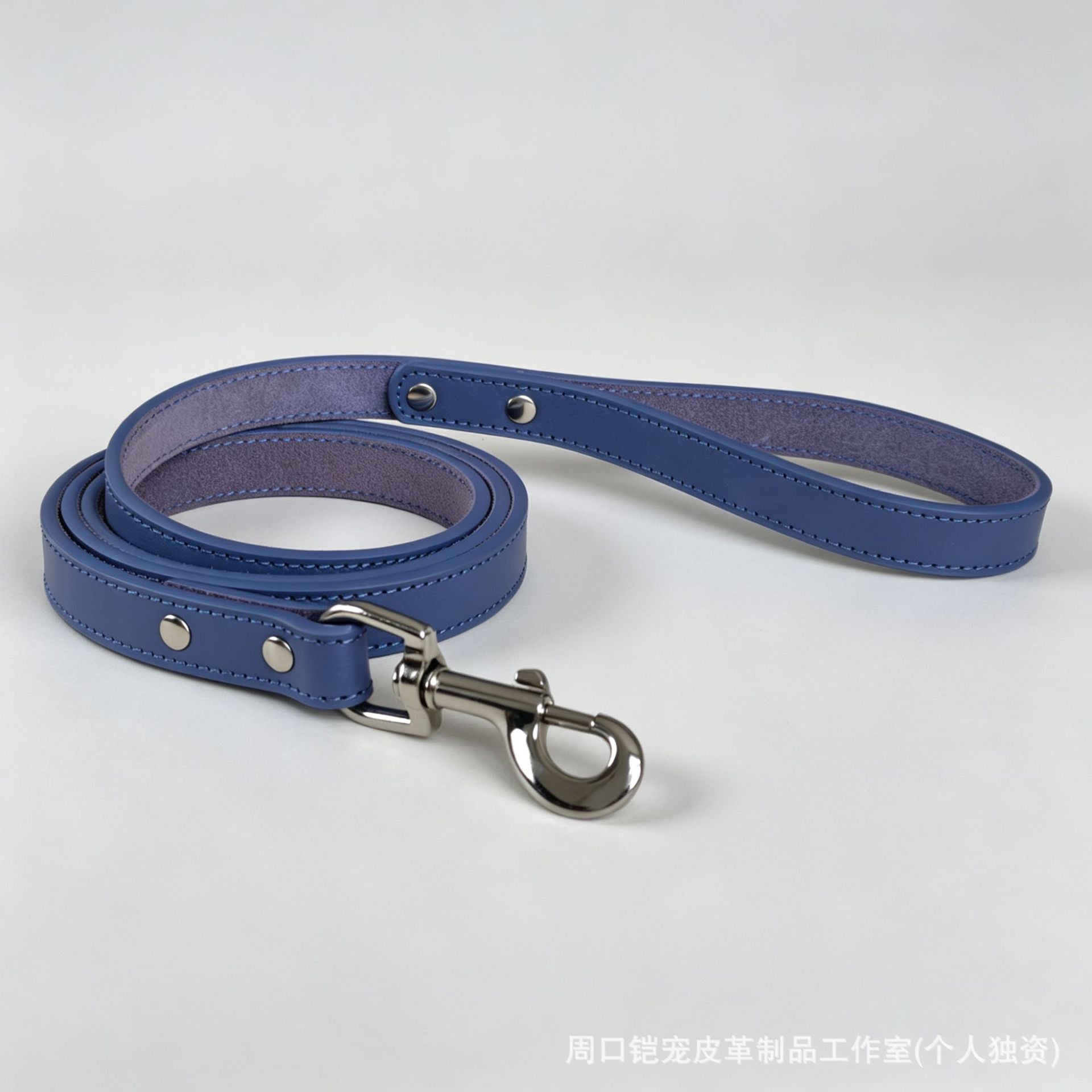 Heavy Duty Thick Leather dog walking leash Wide Genuine Leather Dog Collar Anti-Pull Dog Collar and leash for Greyhound Whippet