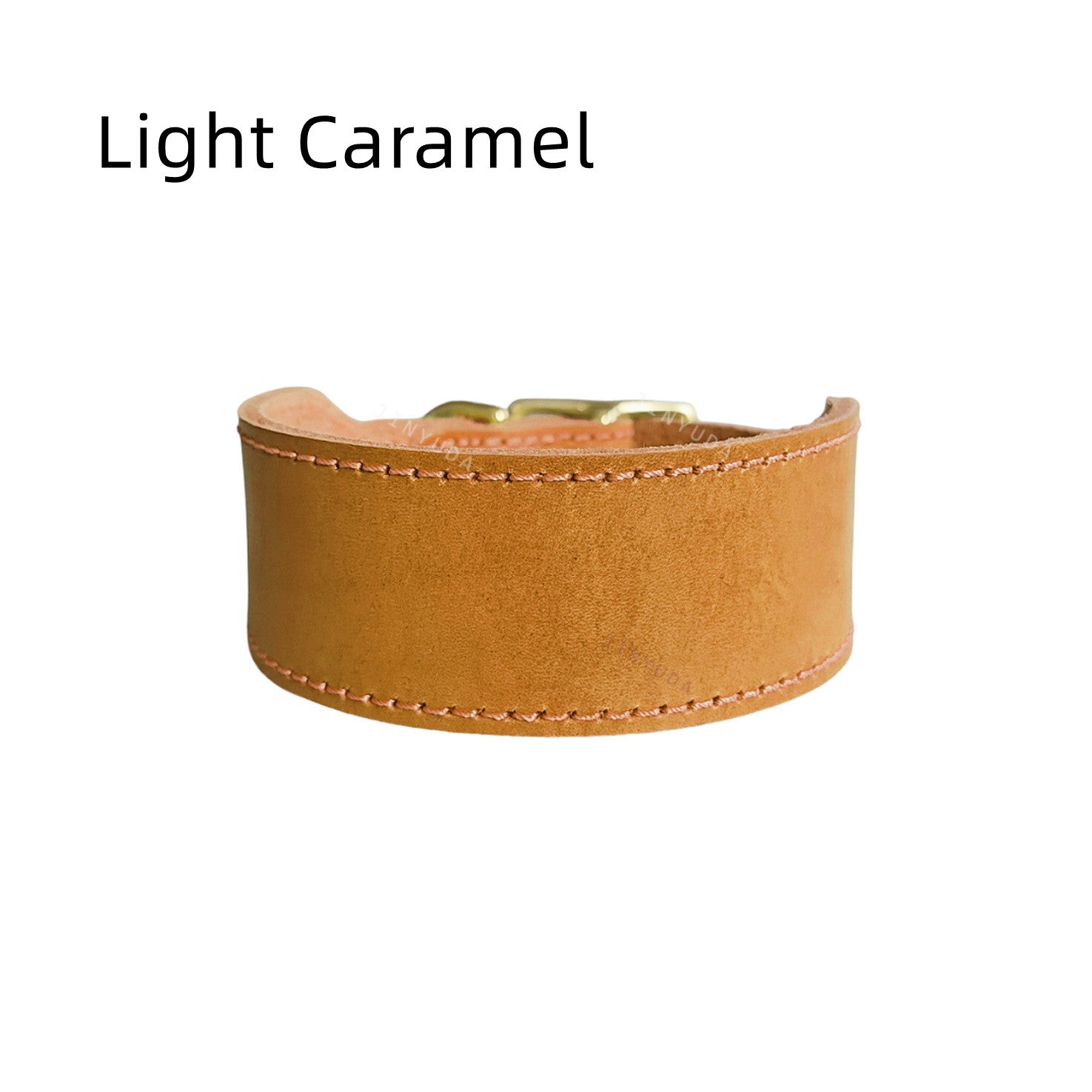 Genuine Top Layer Cowhide Wide Dog Collar, Adjustable Soft Leather Martingale Collar for Medium Large Long Neck Dogs Heavy Duty Anti-Pull Durable Pet Collar