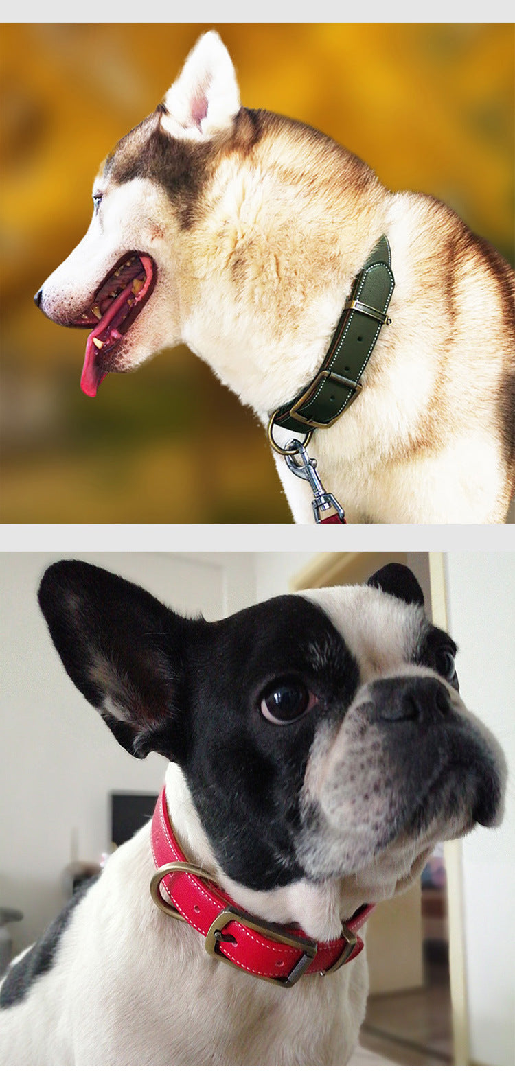 Soft Microfiber Leather Dog Collar Fully Enclosed Design to Prevent Fur Snagging Adjustable heavy duty no pull Pet Collar