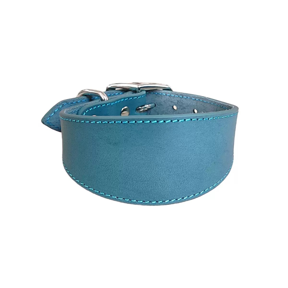genuine leather Tapered dog collar Extra Wide Pet dog collar for long neck Greyhound Saluki Deerhound Lurcher Whippet Dachshund