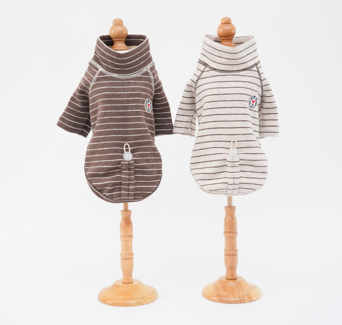 Fall Winter Dog Base Layer Shirt Striped 2‑Legged Pet Pullover Casual Puppy Outfit for Schnauzer Yorkshire Terrier Small Dogs
