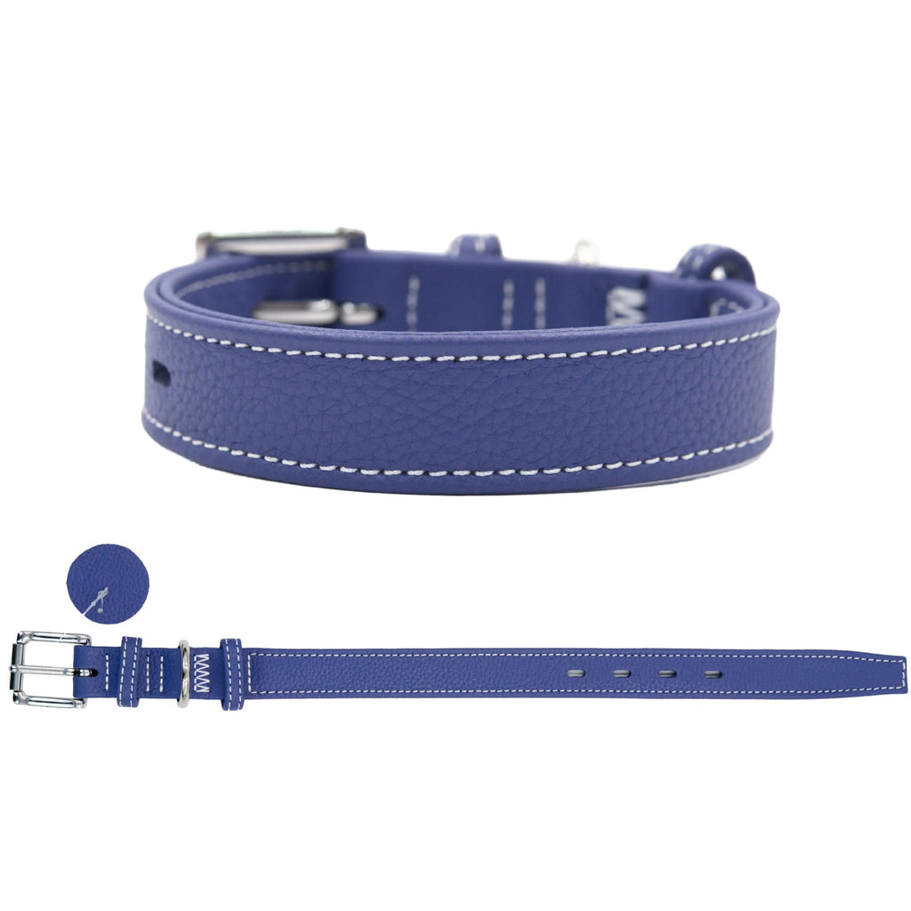 Genuine Leather Dog Collar Adjustable Pet Collar for Small Medium Large Dogs heavy duty No-pull dog collar For daily dog walking