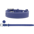Genuine Leather Dog Collar Adjustable Pet Collar for Small Medium Large Dogs heavy duty No-pull dog collar For daily dog walking