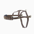 genuine leather harness for for Sled Dogs Adjustable Heavy Duty Pet Vest Harness Full-Grain Cowhide vest harness with 3 D-Rings