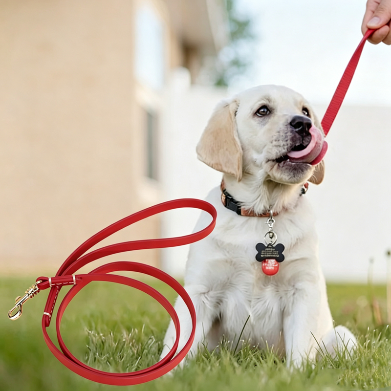 classic Genuine Leather Dog Leash Heavy Duty Soft Real Leather Puppy walking Leash for Small Medium Large Dogs