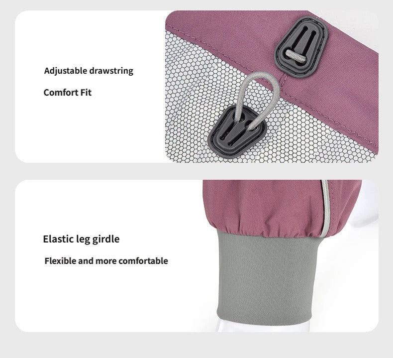 Full Body Dog Raincoat 4‑Legged Dog waterproof Rain Jacket with Hood Lightweight Pet Rain Suit for Small Medium Large dogs
