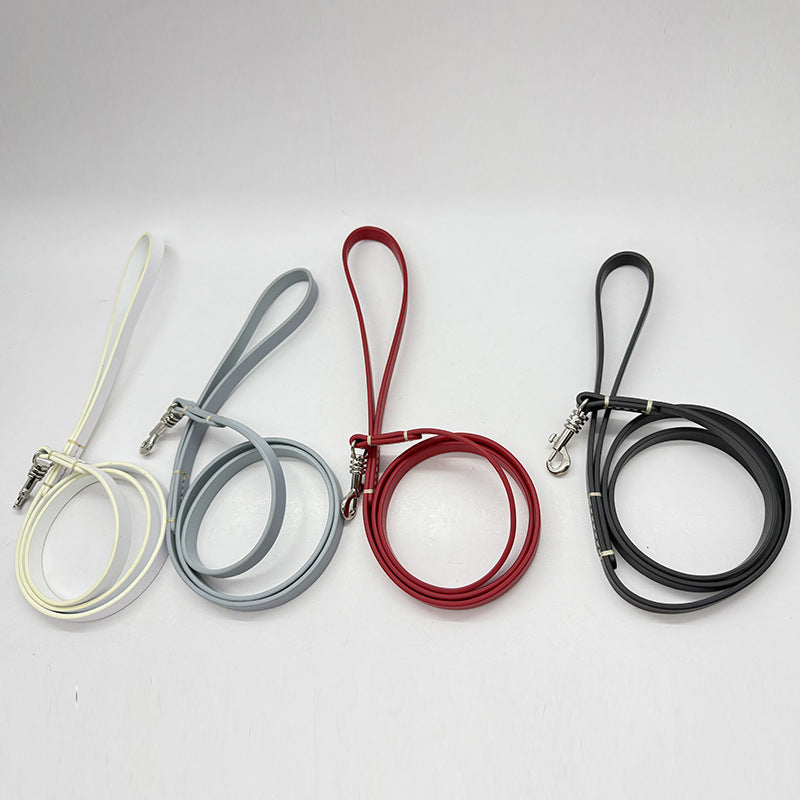 classic Genuine Leather Dog Leash Heavy Duty Soft Real Leather Puppy walking Leash for Small Medium Large Dogs