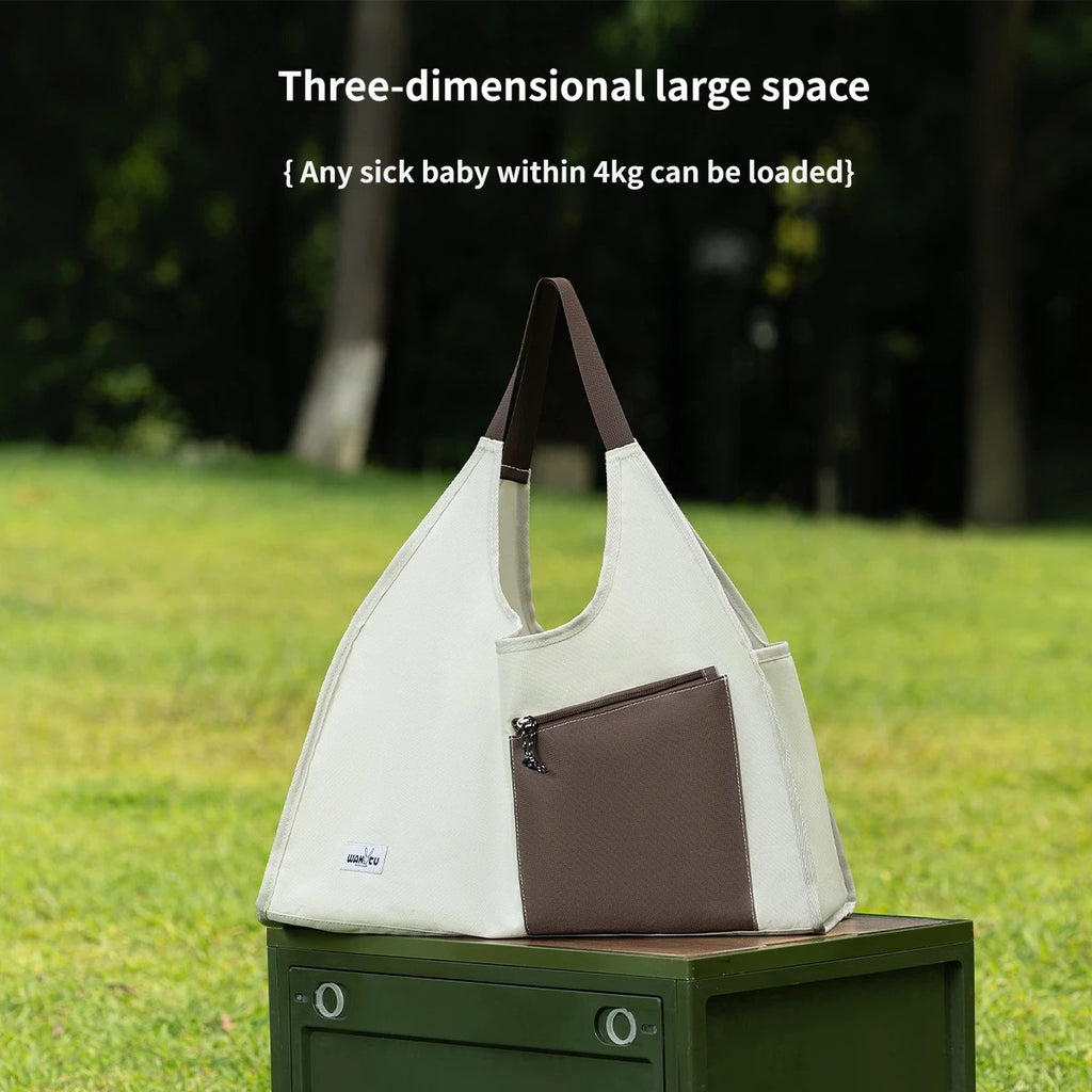 Lightweight Foldable Pet Shoulder Tote Bag Portable Soft Pet Carrier Handbag for Small Dogs Cats Outdoor Walking
