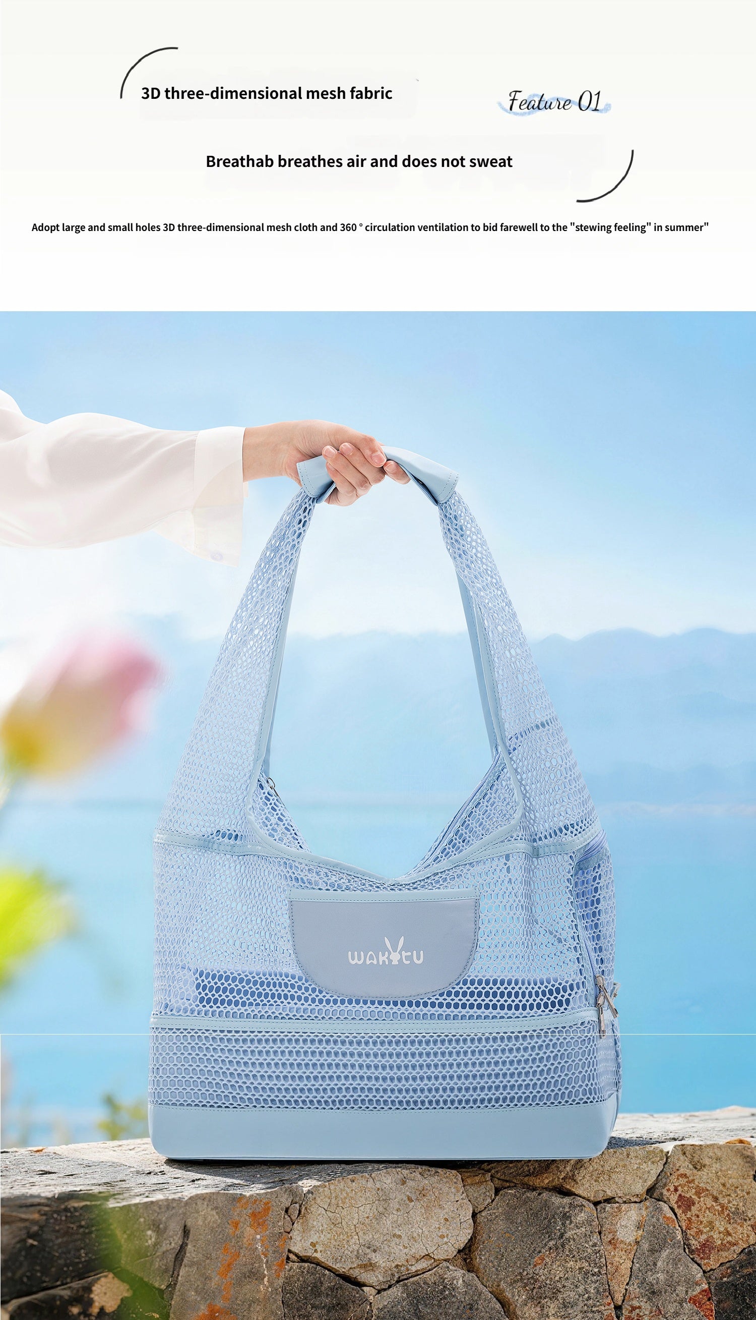 Breathable Mesh Pet Bag for Summer