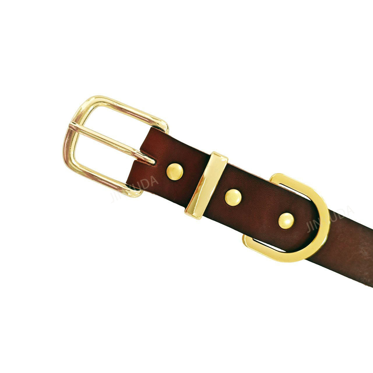 Classic Genuine Leather Dog Collar Adjustable heavy duty Full Grain Real Leather Pet Collar for Small Medium Large Dogs