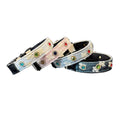 soft pet Lace collar with Colorful Rhinestones cotton Jacquard Dog walking Collar adjustable lightweight pet leads