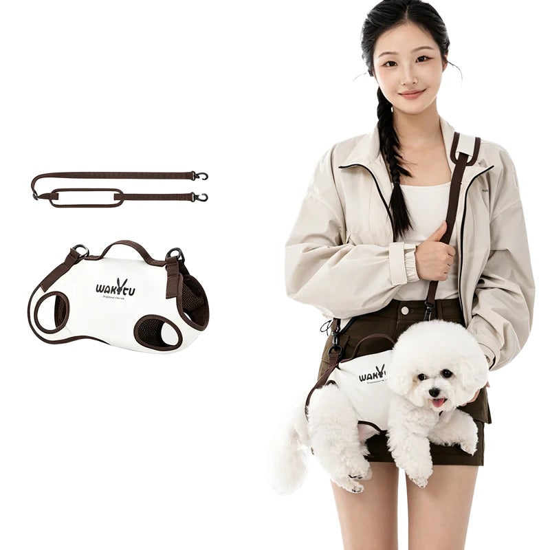 2-in-1 Pet Carrier & Harness with leash set Pet Sling Carrier for Small Dogs Cats soft sided pet carrier bag pet chest harness
