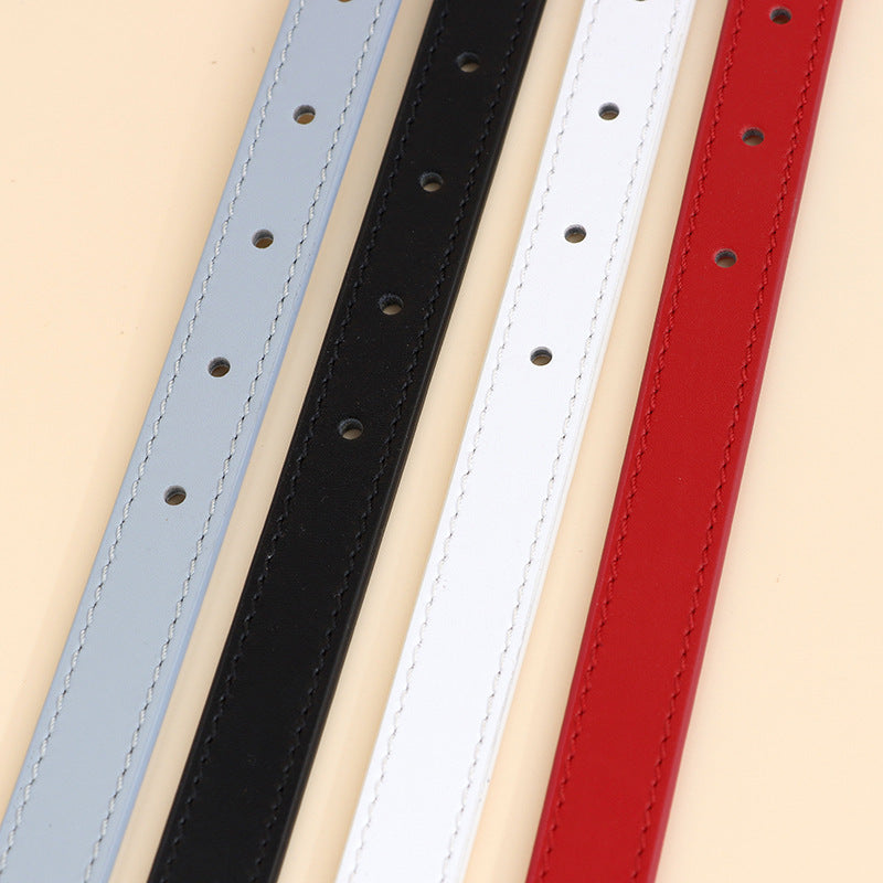 Genuine Cowhide Leather Dog Collar Adjustable Walking Collar for small to Medium Dogs no-pull heavy duty pet collar