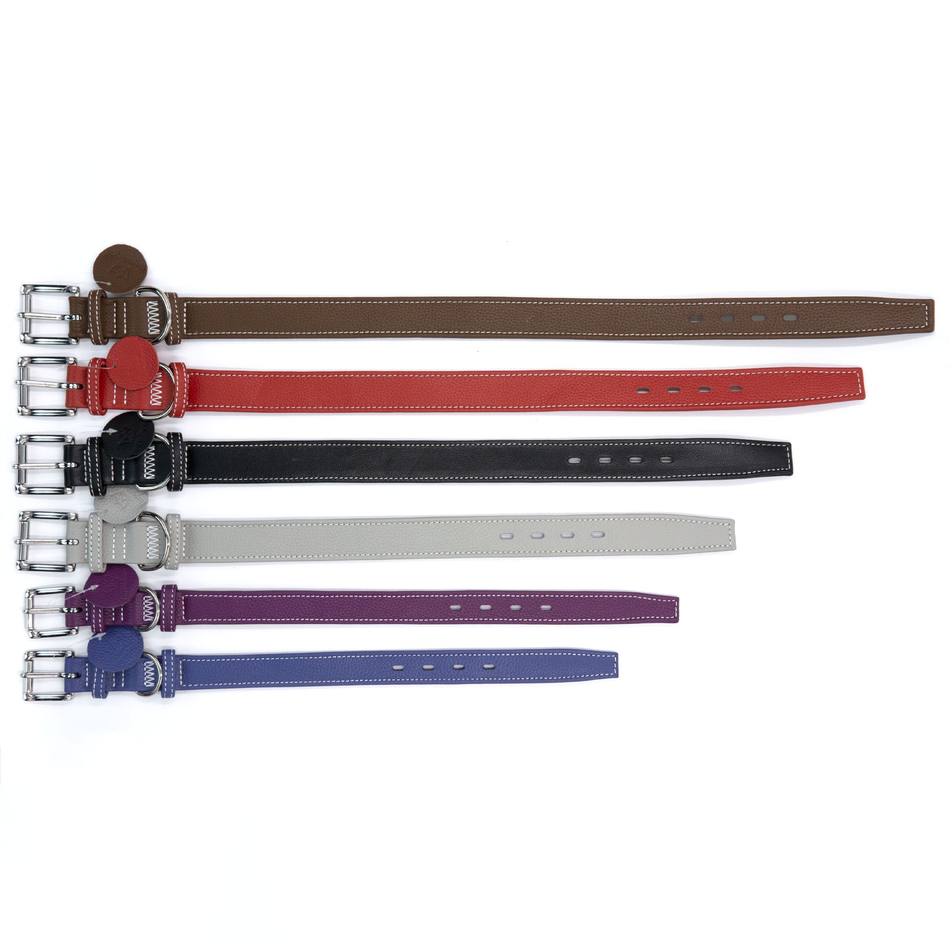 Genuine Leather Dog Collar Adjustable Pet Collar for Small Medium Large Dogs heavy duty No-pull dog collar For daily dog walking