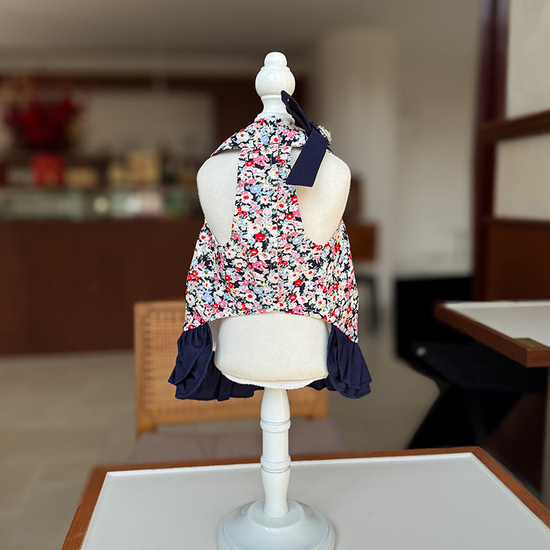 Floral Ruffled Dog Dress