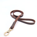 classic Genuine Leather Dog Leash Heavy Duty Soft Real Leather Puppy walking Leash for Small Medium Large Dogs