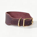 Genuine Full‑Grain leather Dog Collar 5cm wide Thickened pet collar for Medium Large dogs Heavy‑Duty Adjustable dog Collar