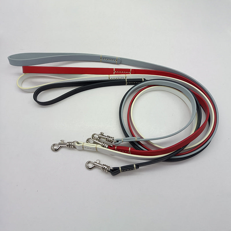 classic Genuine Leather Dog Leash Heavy Duty Soft Real Leather Puppy walking Leash for Small Medium Large Dogs
