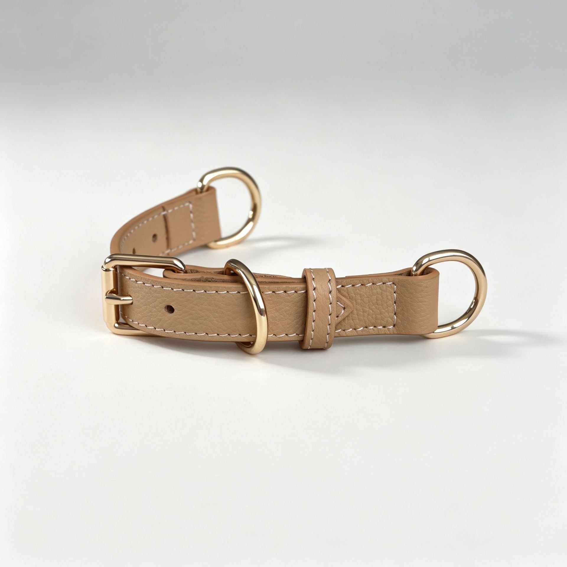 DIY Genuine Leather Dog Collar Adjustable Heavy‑Duty Anti‑Pull Pet Collar top‑grain Leather Dog Collar for DIY Customization