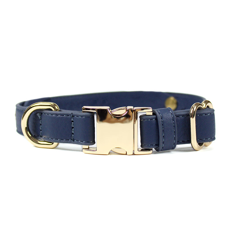 handmade Genuine Leather Dog Collar Cowhide no pull Pet Collar with Quick Release buckle Adjustable heavy duty dog collar