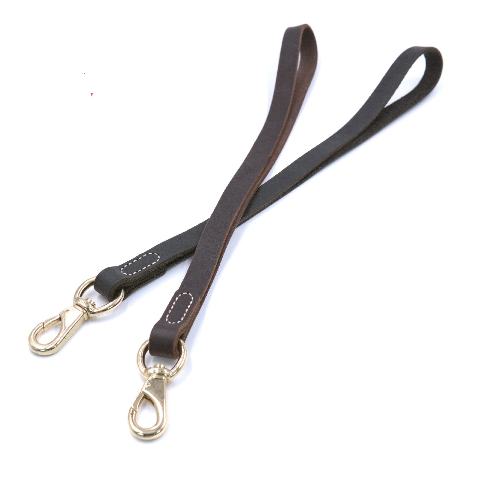 Genuine Leather Short Dog Leash Heavy Duty Traffic Short Lead Handheld Close Control Training Leash for Small Medium Large dogs