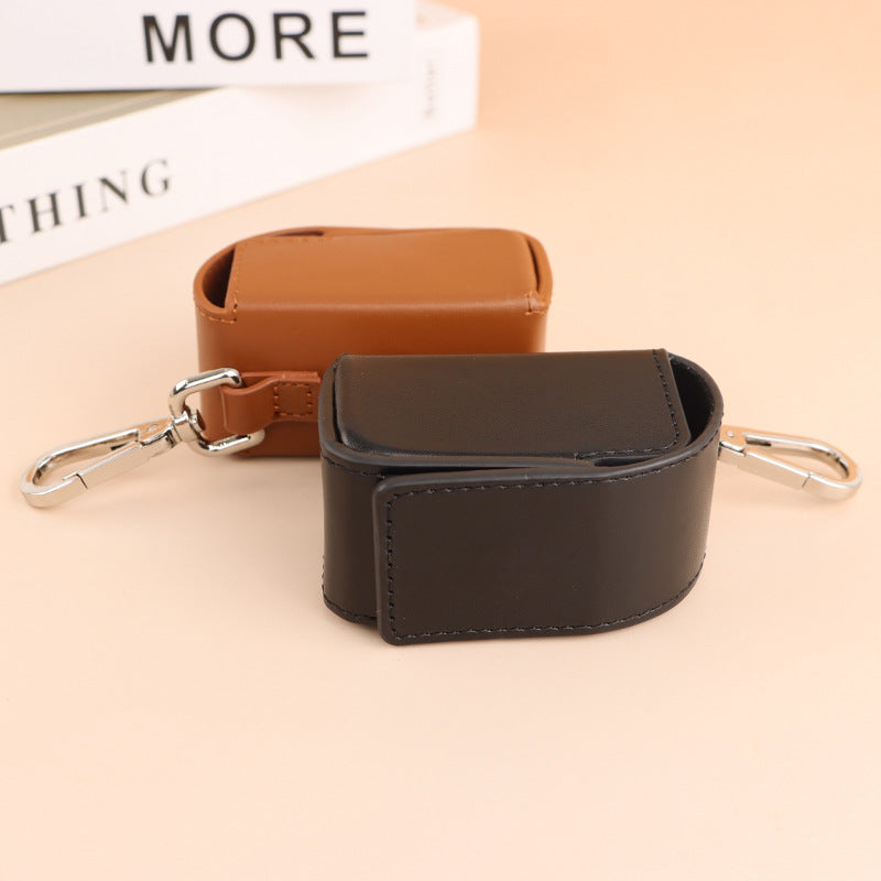 enuine Leather Dog Poop Bag Holder Premium Luxury Pet Waste Bag Dispenser Leather Puppy Poop Bag Carrier for Dog Collar Leash