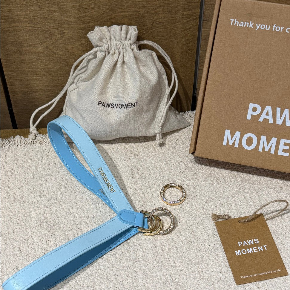 Soft Genuine Leather Dog Harness Y-shaped Harness Simple Strap Leather Dog Harness Comfort Lightweight No Pull Puppy Harness