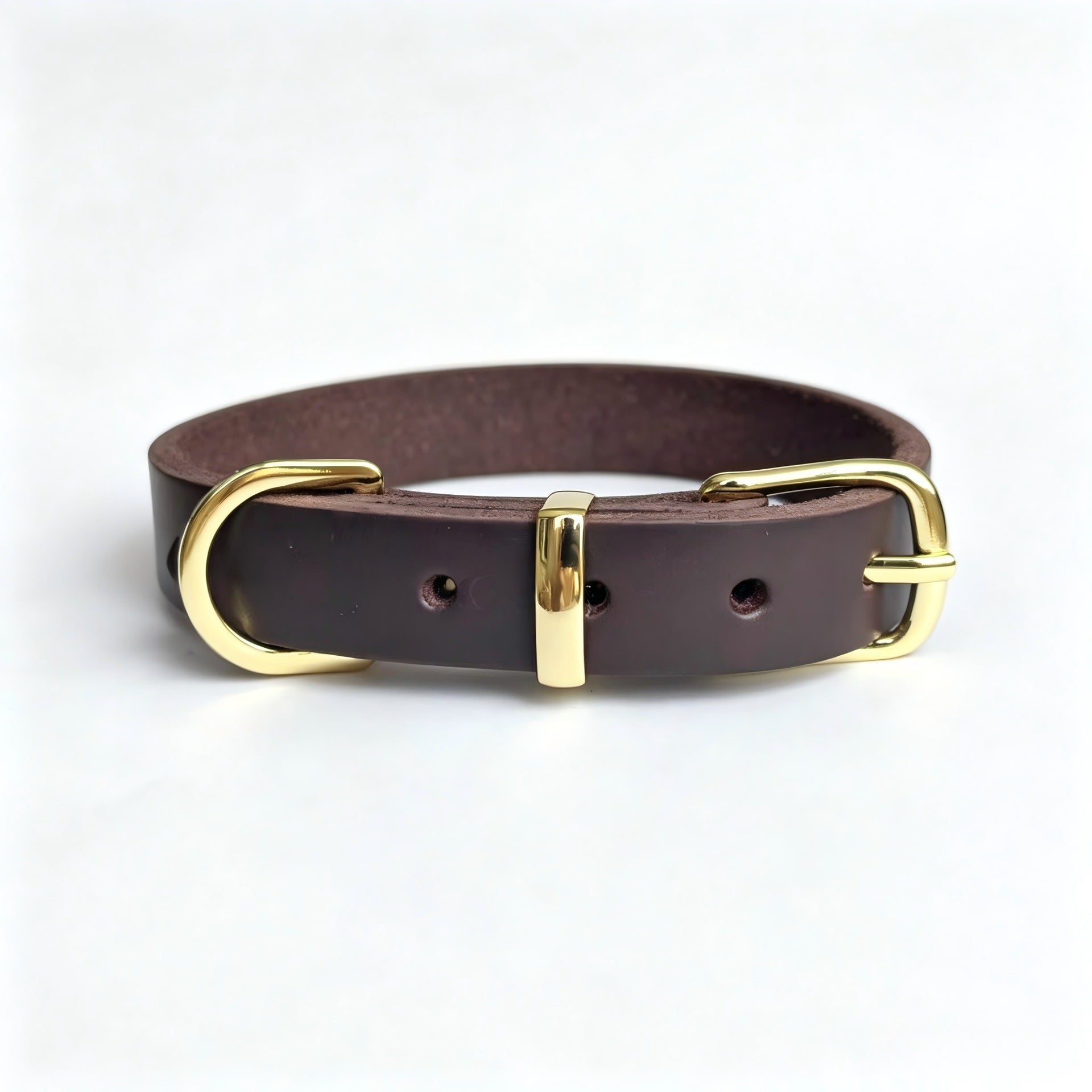 Genuine classic Leather Dog Collar Adjustable Heavy Duty Pet walking Collar Soft Dog Collars for Small Medium Large dogs