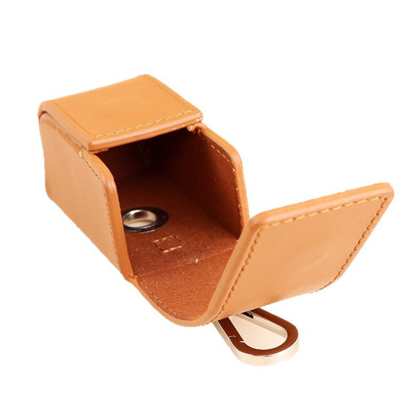 enuine Leather Dog Poop Bag Holder Premium Luxury Pet Waste Bag Dispenser Leather Puppy Poop Bag Carrier for Dog Collar Leash