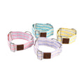 4cm wide Gingham Plaid Martingale Dog Collar No Pull Anti-Escape Training Collar for Whippet Italian Greyhound Sighthounds