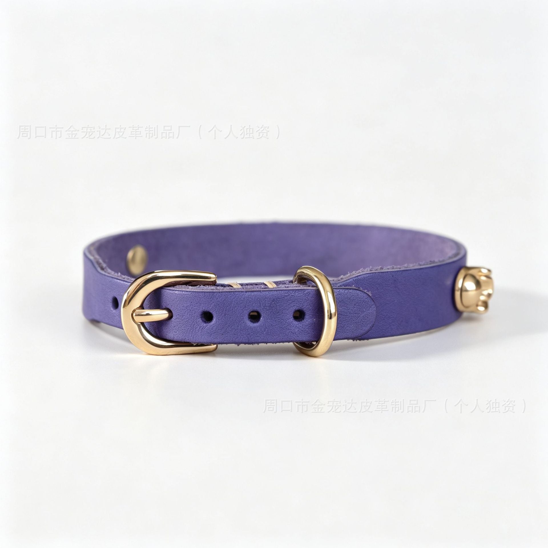 Genuine Full Grain Leather Dog cat Collar Adjustable DIY Pet Collar with clasp adjustable heavy duty no-pull dog walking collar