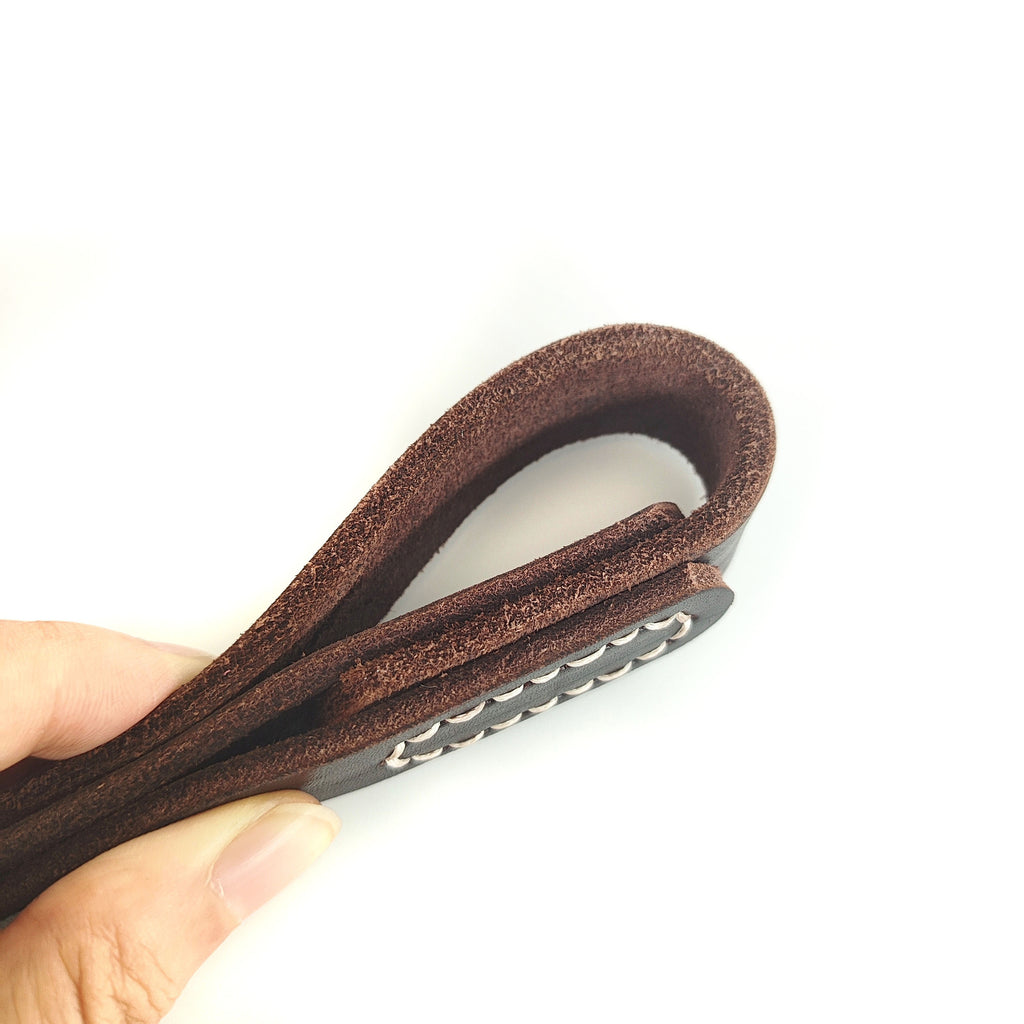 classic Genuine Leather Dog Leash Heavy Duty Soft Real Leather Puppy walking Leash for Small Medium Large Dogs