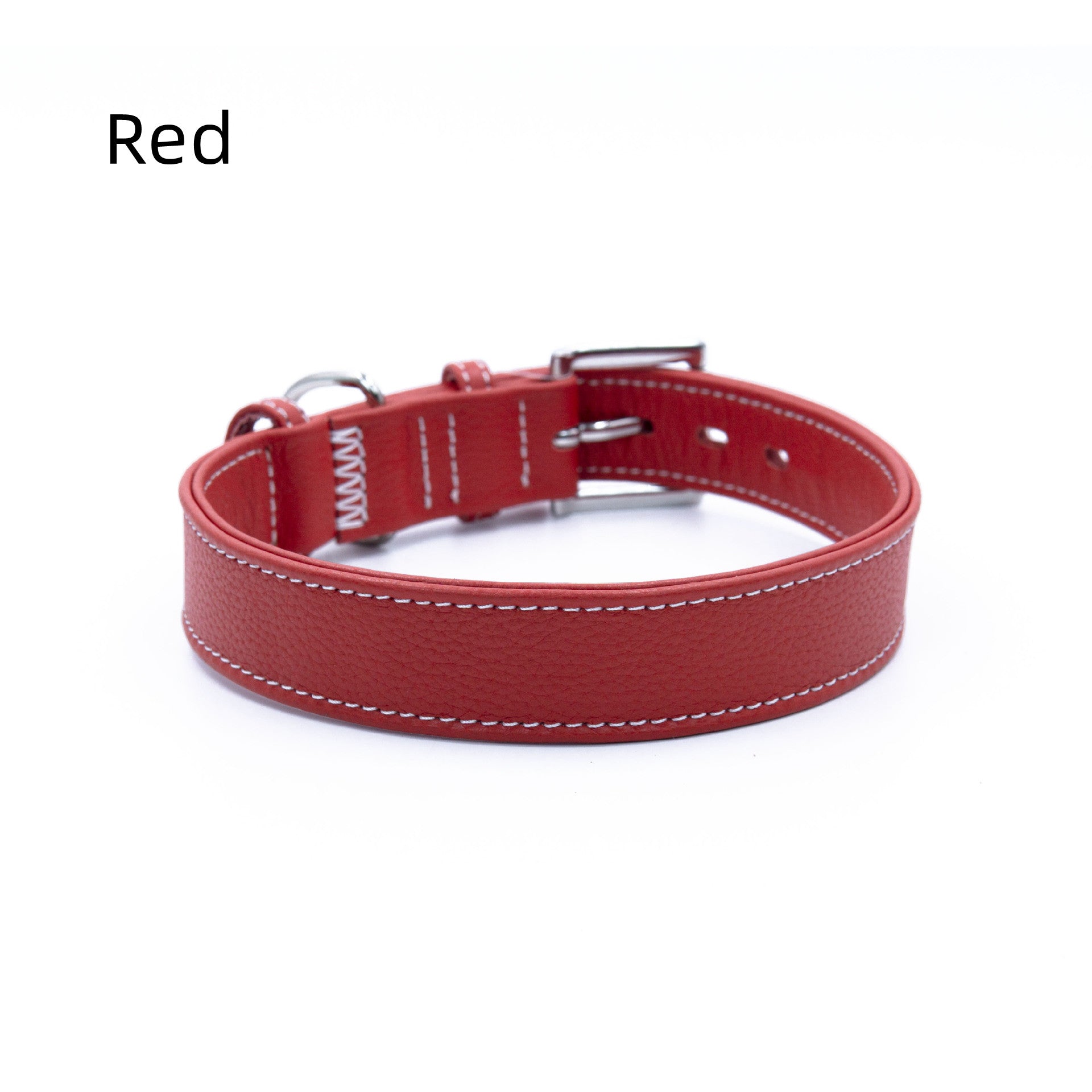 Genuine Leather Dog Collar Adjustable Pet Collar for Small Medium Large Dogs heavy duty No-pull dog collar For daily dog walking