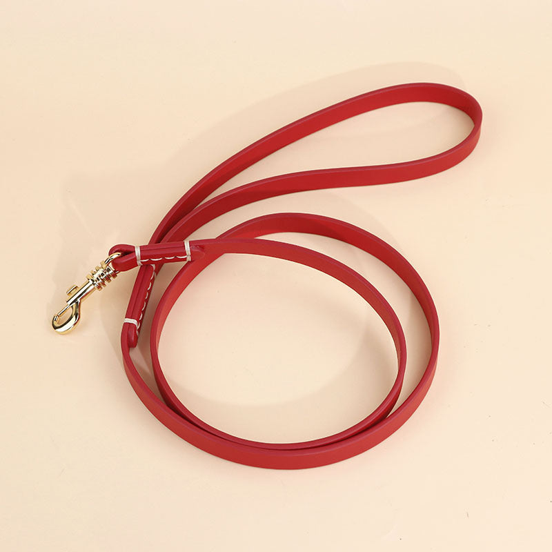 classic Genuine Leather Dog Leash Heavy Duty Soft Real Leather Puppy walking Leash for Small Medium Large Dogs