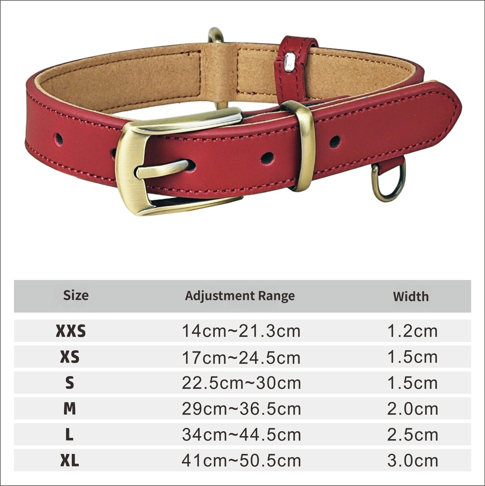 Genuine Full Grain Leather Dog Collar heavy duty Dog Collar for Small Medium Large Dogs adjustable no-pull dog walking collar