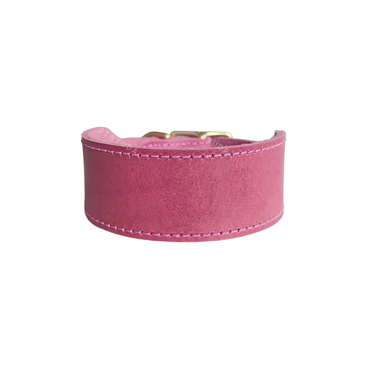 Genuine Full‑Grain leather Dog Collar 5cm wide Thickened pet collar for Medium Large dogs Heavy‑Duty Adjustable dog Collar