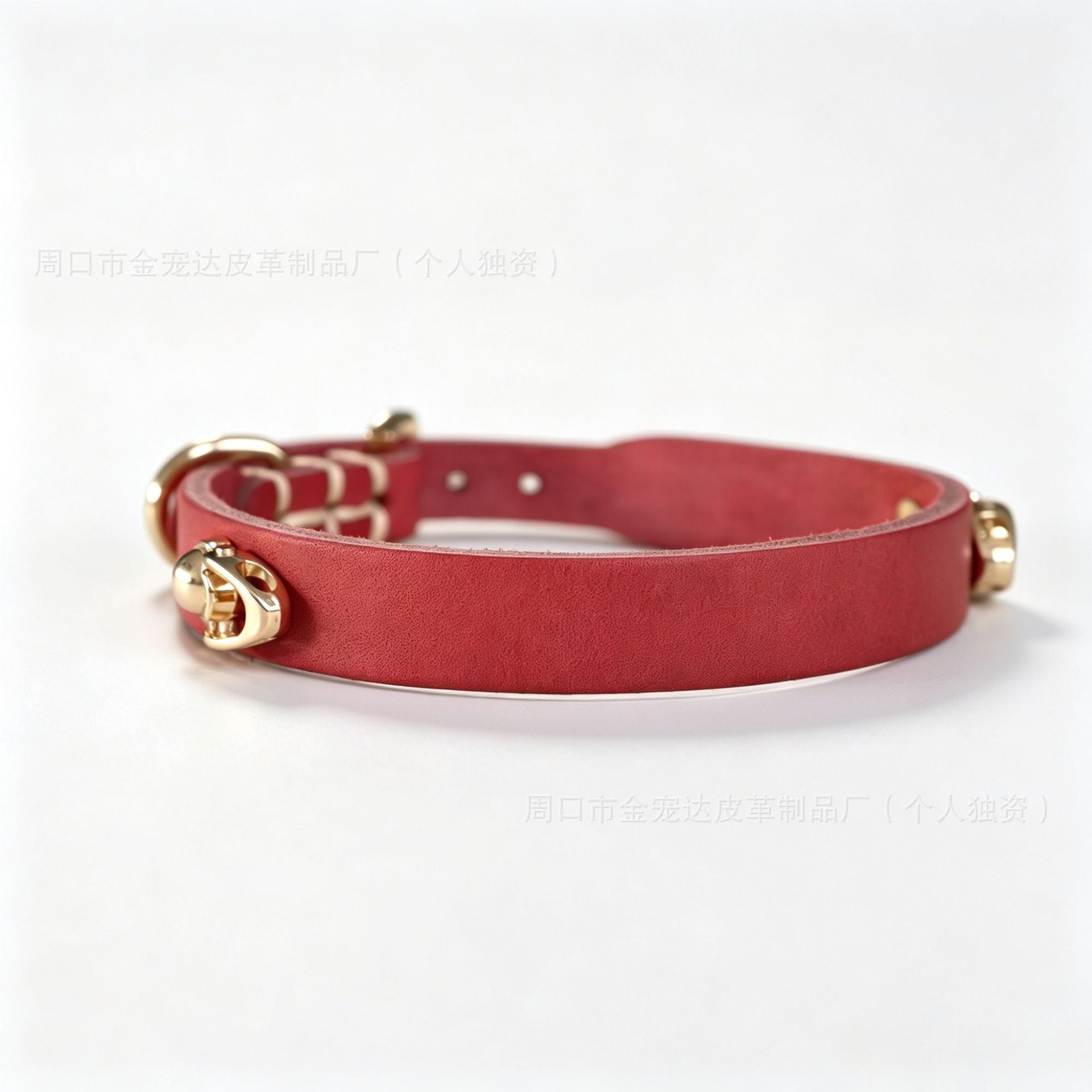 Genuine Full Grain Leather Dog cat Collar Adjustable DIY Pet Collar with clasp adjustable heavy duty no-pull dog walking collar