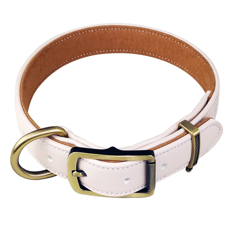 Soft Microfiber Leather Dog Collar Fully Enclosed Design to Prevent Fur Snagging Adjustable heavy duty no pull Pet Collar