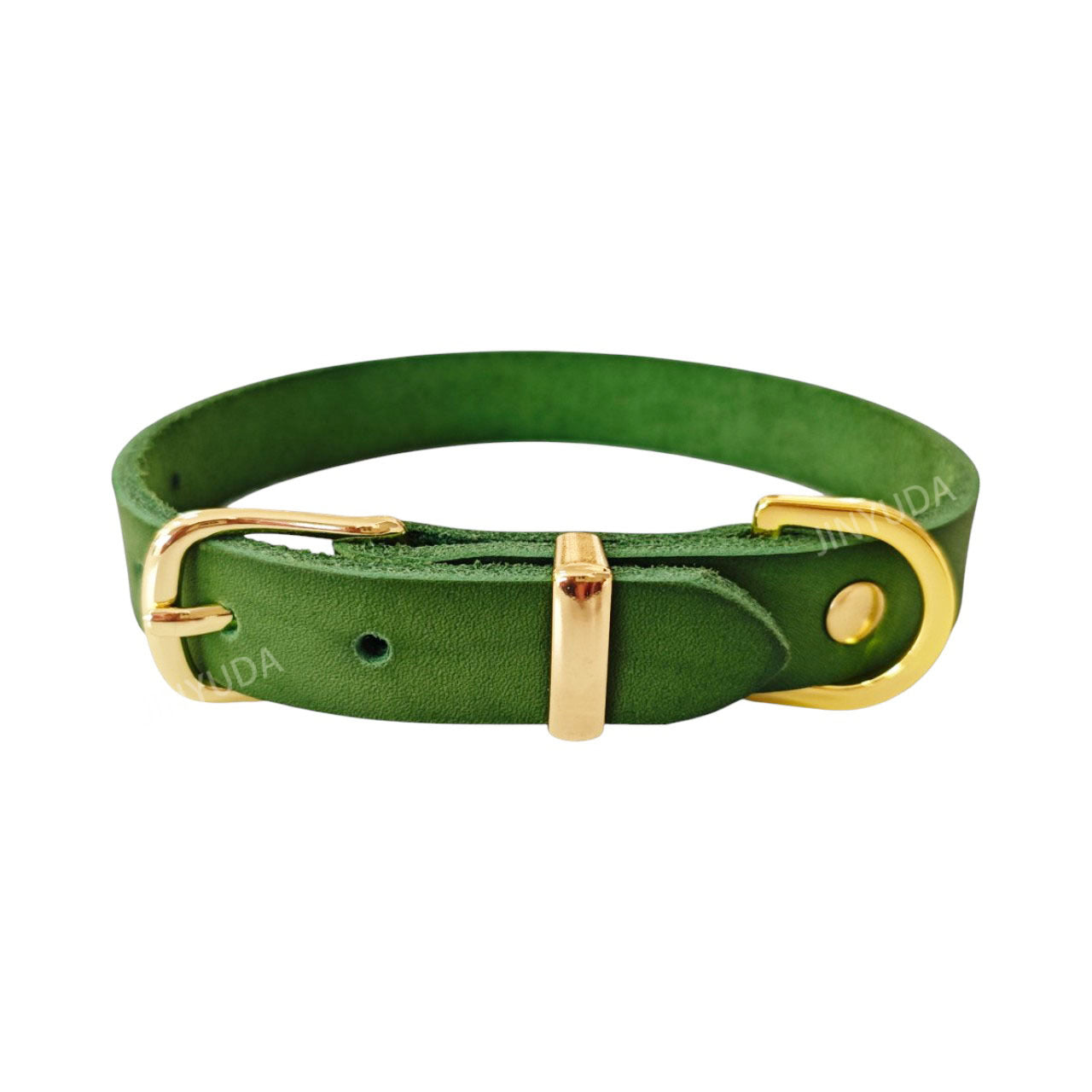 Classic Genuine Leather Dog Collar Adjustable heavy duty Full Grain Real Leather Pet Collar for Small Medium Large Dogs