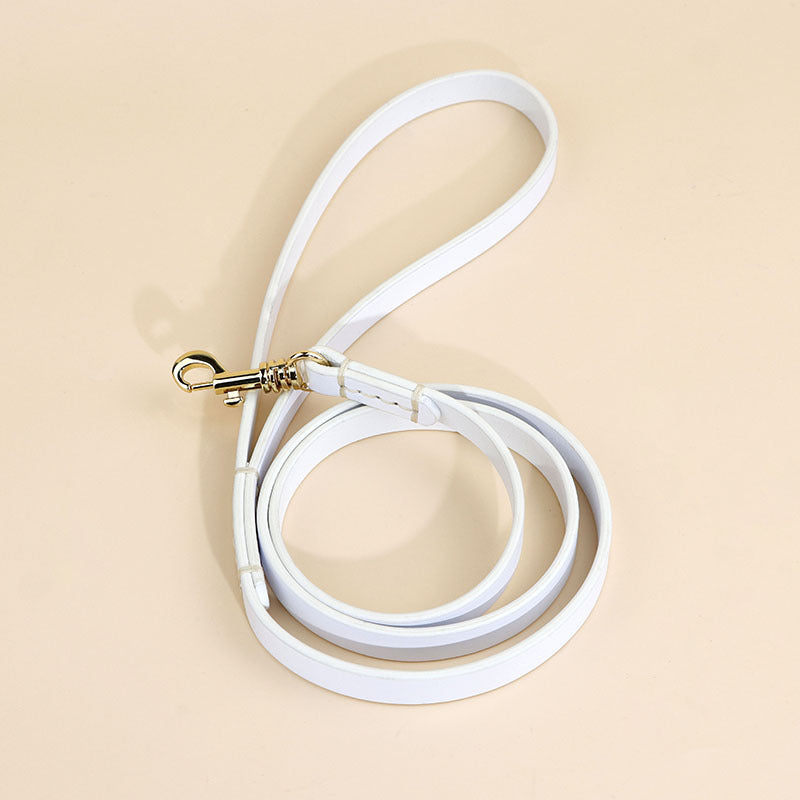 classic Genuine Leather Dog Leash Heavy Duty Soft Real Leather Puppy walking Leash for Small Medium Large Dogs