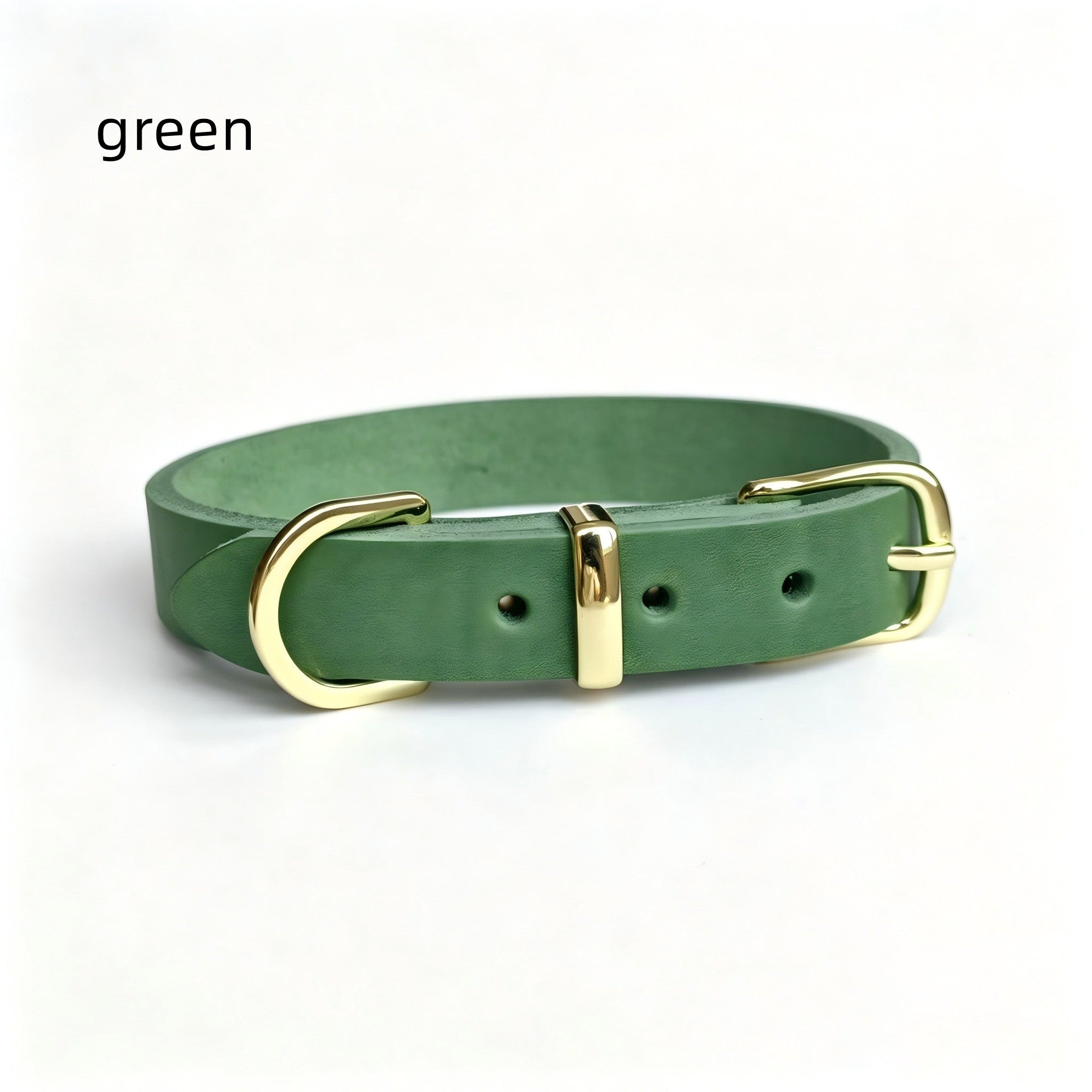 Genuine classic Leather Dog Collar Adjustable Heavy Duty Pet walking Collar Soft Dog Collars for Small Medium Large dogs
