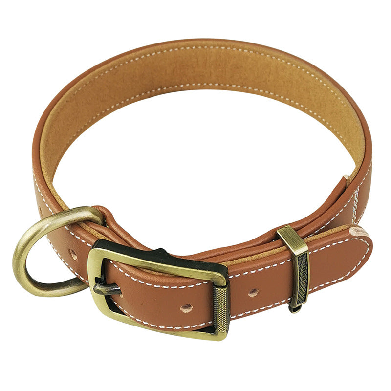 Soft Microfiber Leather Dog Collar Fully Enclosed Design to Prevent Fur Snagging Adjustable heavy duty no pull Pet Collar