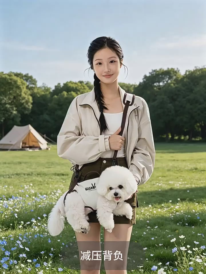 2-in-1 Pet Carrier & Harness with leash set Pet Sling Carrier for Small Dogs Cats soft sided pet carrier bag pet chest harness